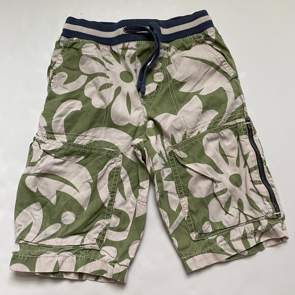Mini Boden Green Tropical Shorts - Picture 1 of 2